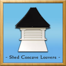 Load image into Gallery viewer, Shed Concave Louvers Style Cupola