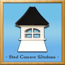 Load image into Gallery viewer, Shed Concave Windows Style Cupola