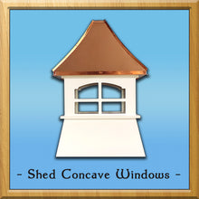 Load image into Gallery viewer, Shed Concave Windows Style Cupola