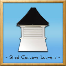 Load image into Gallery viewer, Shed Concave Louvers Style Cupola