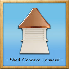 Load image into Gallery viewer, Shed Concave Louvers Style Cupola
