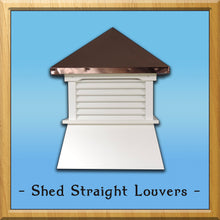 Load image into Gallery viewer, Shed Straight Louvers Style Cupola