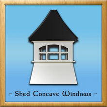 Load image into Gallery viewer, Shed Concave Windows Style Cupola