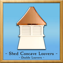 Load image into Gallery viewer, Shed Concave Louvers Style Cupola
