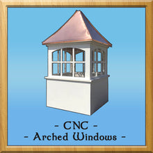 Load image into Gallery viewer, CNC Window Style Cupola 30”w x 61”h