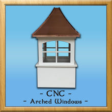 Load image into Gallery viewer, CNC Window Style Cupola 24”w x 50”h