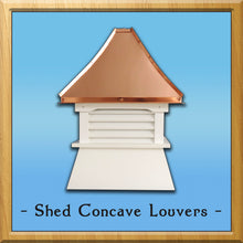 Load image into Gallery viewer, Shed Concave Louvers Style Cupola
