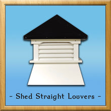 Load image into Gallery viewer, Shed Straight Louvers Style Cupola
