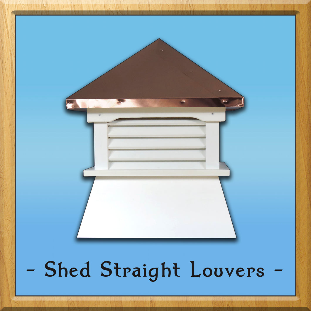 Shed Straight Louvers Style Cupola