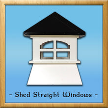 Load image into Gallery viewer, Shed Straight Windows Style Cupola
