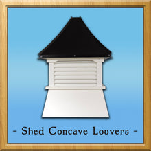 Load image into Gallery viewer, Shed Concave Louvers Style Cupola
