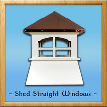 Load image into Gallery viewer, Shed Straight Windows Style Cupola
