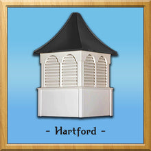 Load image into Gallery viewer, Hartford with Arched Louvers Style Cupola 42&quot;w x 77”h
