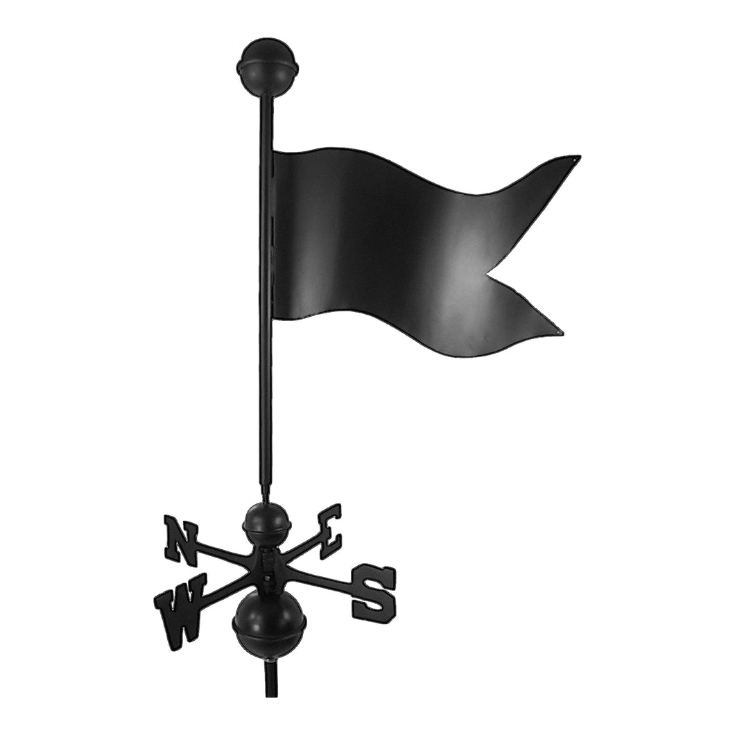 205B Black Traditional Banner Weathervane