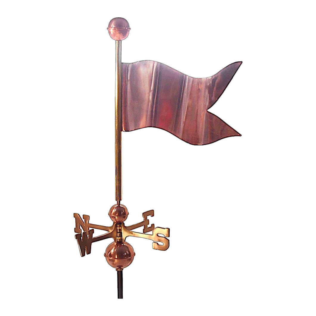 205C Copper Traditional Banner Weathervane