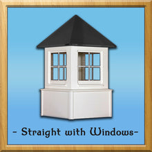 Load image into Gallery viewer, Straight with Windows Style Cupola 28”w x 50”h
