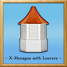 Load image into Gallery viewer, X-Hexagon with Louvers
