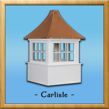 Load image into Gallery viewer, Vinyl Carlisle Style Cupola 30”w x 56”h
