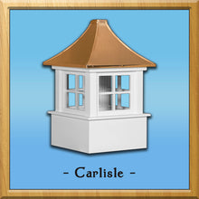 Load image into Gallery viewer, Vinyl Carlisle Style Cupola 24”w x 45”h
